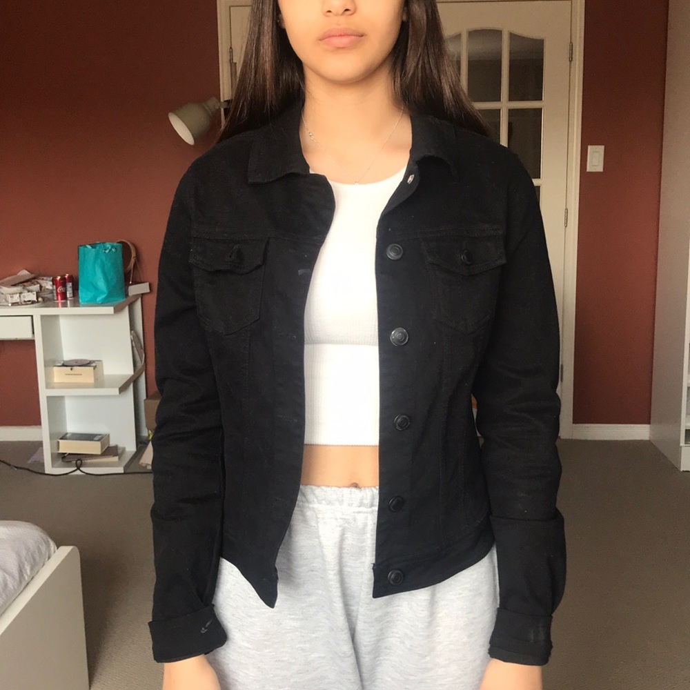 Black jean jacket S from Suko Jean